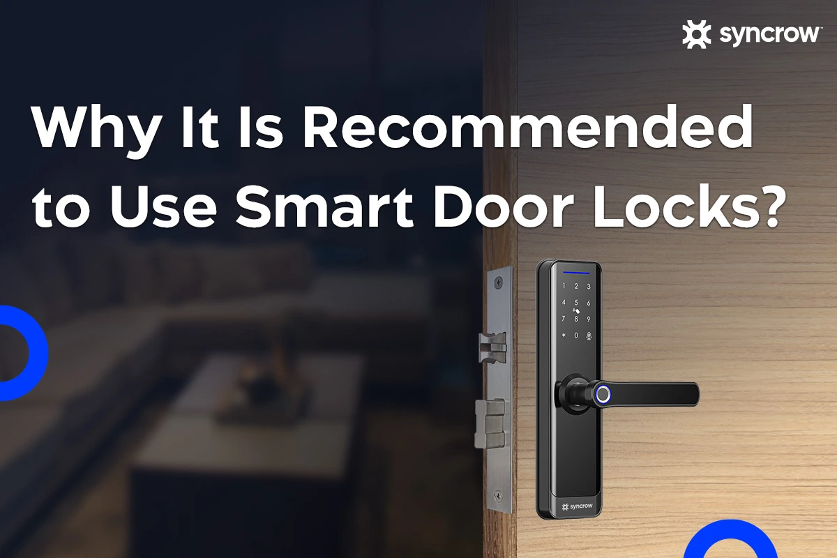 A smart door lock from Syncrow.