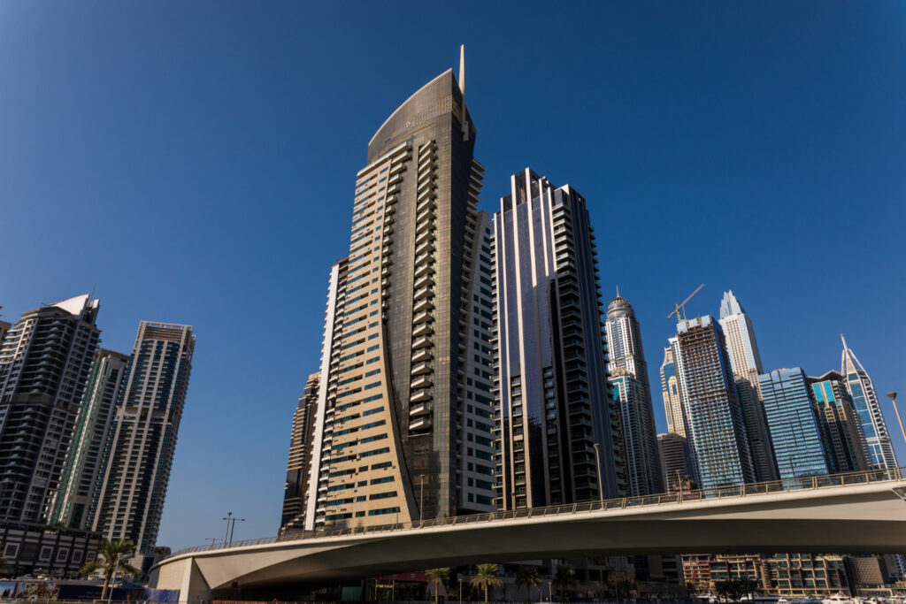 Image of modern buildings in Dubai
