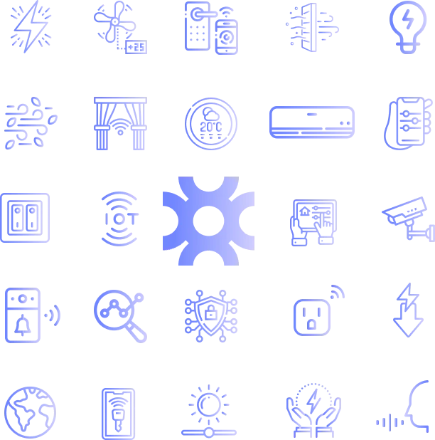 تقنيات سينكرو في إنترنت الأشياء تشمل الأتمتة الذكية، التحكم بالطاقة، الأمن، إدارة المباني، وأنظمة المنزل الذكي