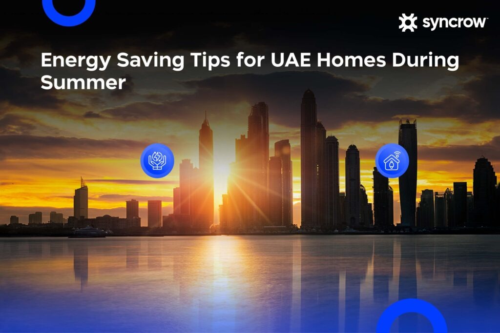 Buildings in the UAE during summer